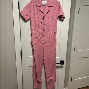 Pistola Rose Button-Front Jumpsuit